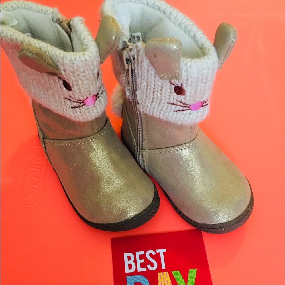 Gold Bunny Boots 5c